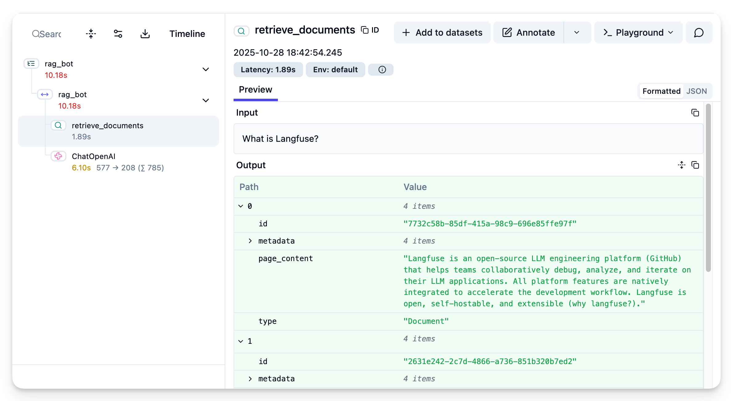 Tracing RAG Applications
